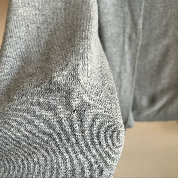 Maglificio Musetti GrayMade in Italy Cashmere Silk Wool Blend Cardigan in 5 or L - Picture 7 of 16